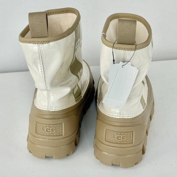 Big Kids Size 2-UGG Classic BRELLAH MINI Rain/Winter Boots-Mustard Seed/Jasmine - Picture 5 of 7